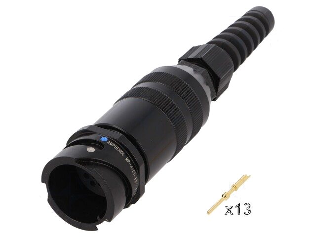 Connector: rond; stekker; Afmeting: 16; MP-41; mannelijk; PIN: 13 Connector: rond; stekker; Afmeting: 16; MP-41; mannelijk; PIN: 13